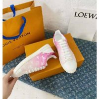 Louis Vuitton Women Frontrow Sneaker Calf Leather Monogram Canvas Louis Vuitton Signature