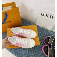 Louis Vuitton Women Frontrow Sneaker Calf Leather Monogram Canvas Louis Vuitton Signature