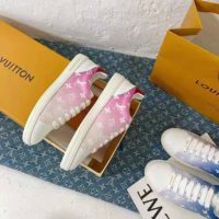 Louis Vuitton Women Frontrow Sneaker Calf Leather Monogram Canvas Louis Vuitton Signature