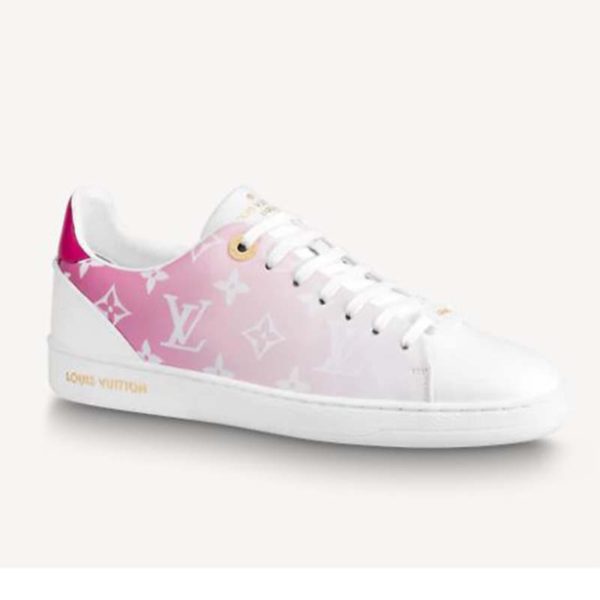 Louis Vuitton Women Frontrow Sneaker Calf Leather Monogram Canvas Louis Vuitton Signature