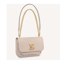 Louis Vuitton Women Lockme Chain PM Handbag Grained Calf Leather-Dark Green