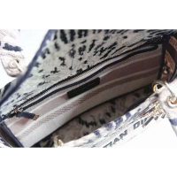 Dior Women Medium Lady D-Lite Bag Multicolor Tie & Dior Embroidery