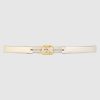 Gucci GG Unisex Thin Belt with Interlocking G Buckle 2 cm Width