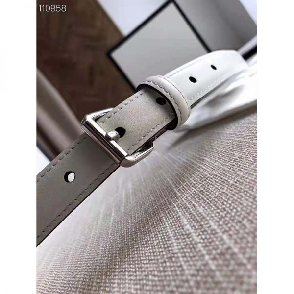 Gucci GG Unisex Thin Belt with Interlocking G Buckle 2 cm Width (7)