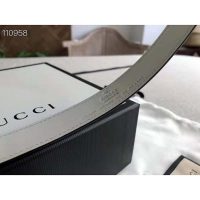 Gucci GG Unisex Thin Belt with Interlocking G Buckle 2 cm Width