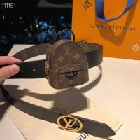 Louis Vuitton LV Women Palm Spring 35mm Belt Monogram Canvas Circle Buckle