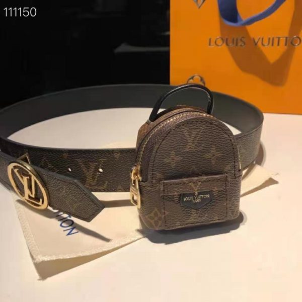 Louis Vuitton LV Women Palm Spring 35mm Belt Monogram Canvas Circle Buckle (18)