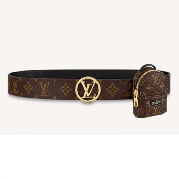 Louis Vuitton LV Women Palm Spring 35mm Belt Monogram Canvas Circle Buckle