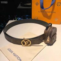 Louis Vuitton LV Women Palm Spring 35mm Belt Monogram Canvas Circle Buckle