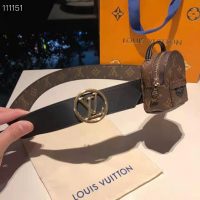 Louis Vuitton LV Women Palm Spring 35mm Belt Monogram Canvas Circle Buckle