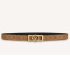 Louis Vuitton Unisex Dauphine 25mm Reversible Belt Monogram Canvas Calf-Black