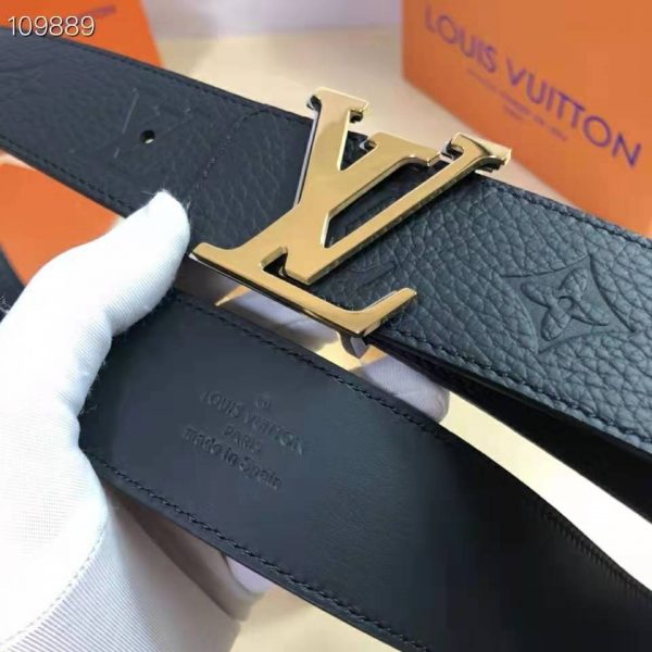 Louis Vuitton Unisex LV Iconic 30mm Reversible Belt Monogram Empreinte Calf Leather (6)