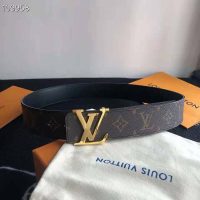 Louis Vuitton Unisex LV Initiales 40mm Reversible Belt Monogram Canvas-Brown