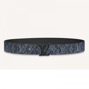 Louis Vuitton Unisex LV Shape 40 mm Reversible Belt Monogram Canvas Calf Leather