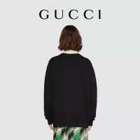 Gucci Men Doraemon x Gucci Cotton Sweatshirt Crewneck Oversized Fit-Black