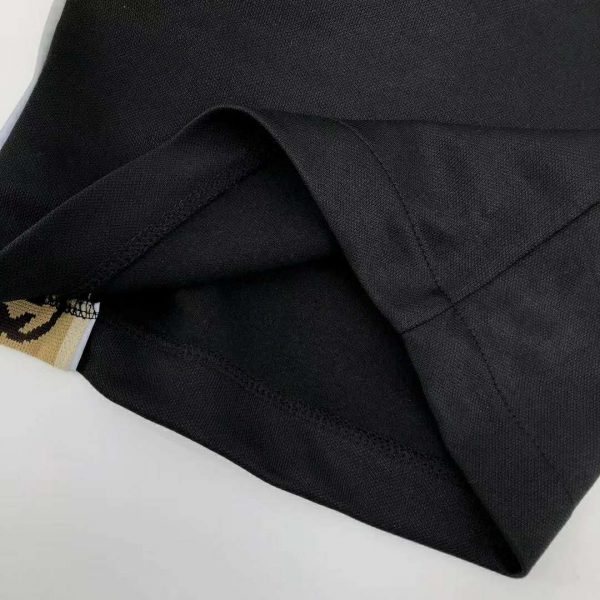 Gucci Men Technical Jersey Shorts Interlocking G Stripe-Black (11)