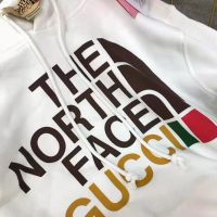 Gucci Men The North Face x Gucci Cotton Sweatshirt Crewneck Long Sleeves-White