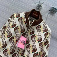 Gucci Men The North Face x Gucci Web Print Technical Jersey Jacket Polyester Cotton