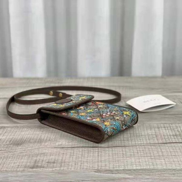 Gucci Unisex Disney x Gucci Donald Duck Mini Bag Leather Interlocking G (6)