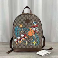 Gucci Unisex Disney x Gucci Donald Duck Small Backpack Leather Interlocking G