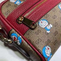 Gucci Unisex Doraemon x Gucci Mini Bag Beige/Ebony Mini GG Supreme Canvas