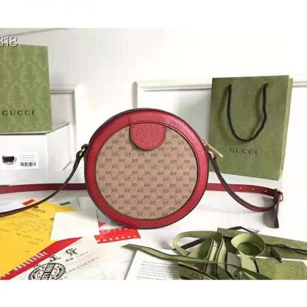 Gucci Unisex Doraemon x Gucci Shoulder Bag BeigeEbony Mini GG Supreme Canvas (1)