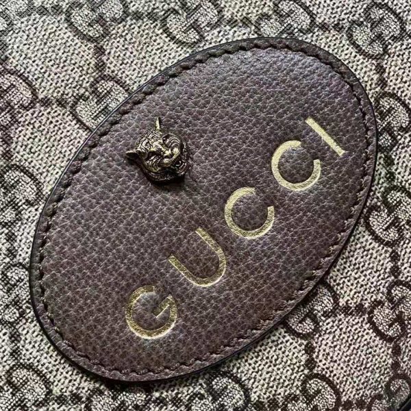Gucci Unisex Neo Vintage GG Supreme Messenger Bag BeigeEbony Canvas (3)