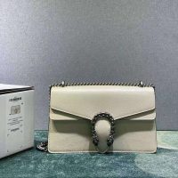 Gucci Women Dionysus Small Shoulder Bag White Leather