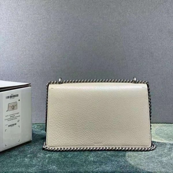 Gucci Women Dionysus Small Shoulder Bag White Leather (13)
