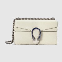 Gucci Women Dionysus Small Shoulder Bag White Leather