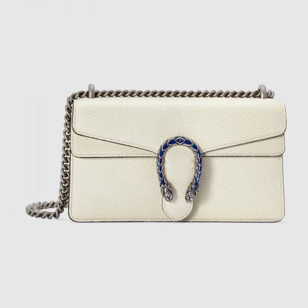 Gucci Women Dionysus Small Shoulder Bag White Leather