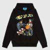 Gucci Women Disney x Gucci Donald Duck Hooded Sweatshirt Fixed Hood Oversize Fit Cotton