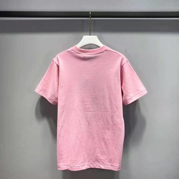 Gucci Women Disney x Gucci Donald Duck T-Shirt Cotton Jersey Crewneck Short Sleeves-Pink (5)