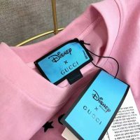 Gucci Women Disney x Gucci Donald Duck T-Shirt Cotton Jersey Crewneck Short Sleeves-Pink
