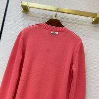 Gucci Women Disney x Gucci Donald Duck Wool Sweater Crew Neck-Pink