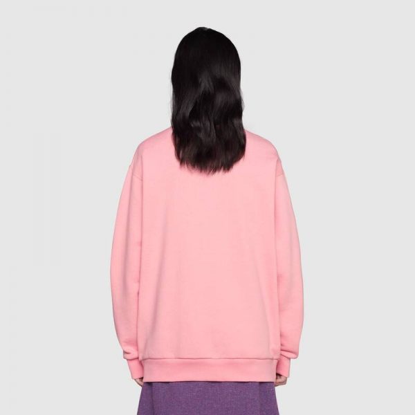 Gucci Women Doraemon x Gucci Cotton Sweatshirt Crewneck Oversized Fit-Pink (1)