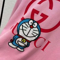 Gucci Women Doraemon x Gucci Cotton Sweatshirt Crewneck Oversized Fit-Pink