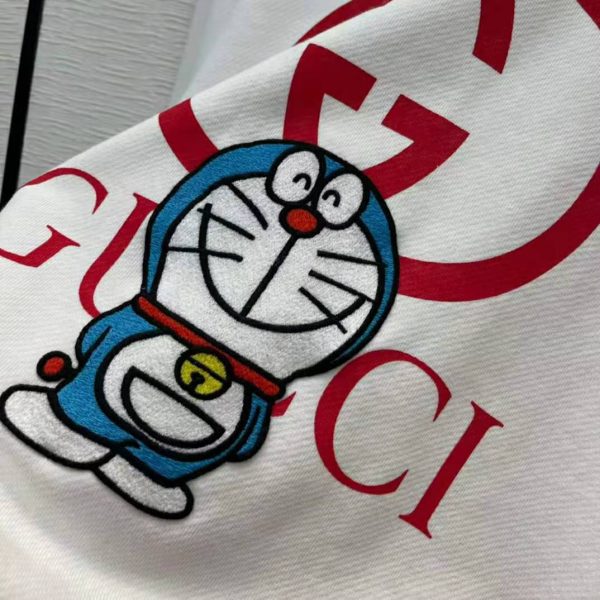 Gucci Women Doraemon x Gucci Cotton Sweatshirt Crewneck Oversized Fit-White (7)