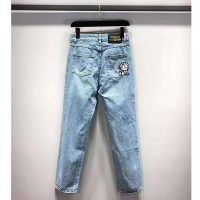 Gucci Women Doraemon x Gucci Eco Denim Pant Blue Organic Cotton