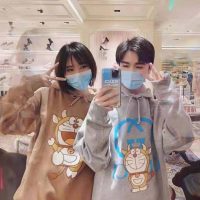 Gucci Women Doraemon x Gucci Hooded Sweatshirt Cotton Jersey Oversized Fit-Brown