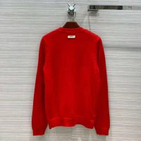 Gucci Women Doraemon x Gucci Wool Sweater Red Wool Crewneck