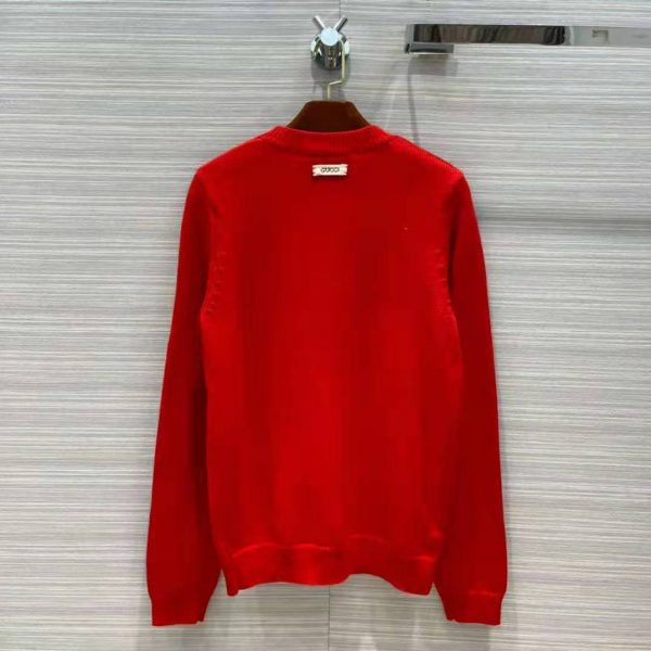 Gucci Women Doraemon x Gucci Wool Sweater Red Wool Crewneck (14)