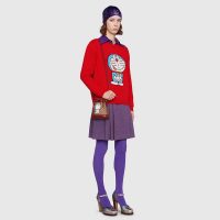 Gucci Women Doraemon x Gucci Wool Sweater Red Wool Crewneck