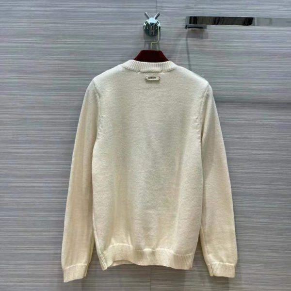 Gucci Women Doraemon x Gucci Wool Sweater White Crewneck (11)