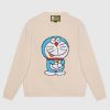 Gucci Women Doraemon x Gucci Wool Sweater White Crewneck