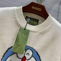 Gucci Women Doraemon x Gucci Wool Sweater White Crewneck