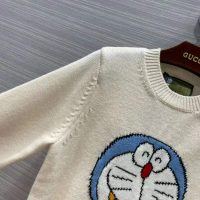 Gucci Women Doraemon x Gucci Wool Sweater White Crewneck