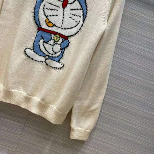 Gucci Women Doraemon x Gucci Wool Sweater White Crewneck (7)