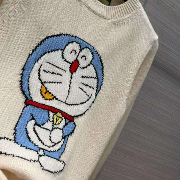 Gucci Women Doraemon x Gucci Wool Sweater White Crewneck (8)