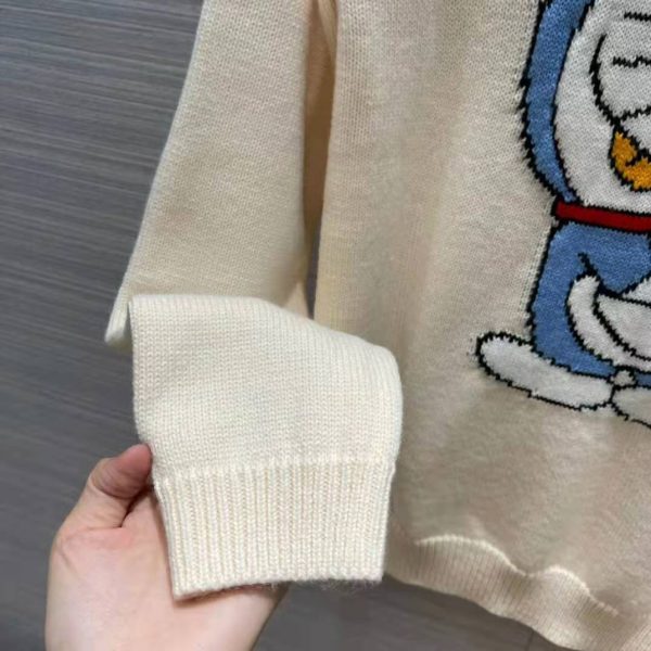 Gucci Women Doraemon x Gucci Wool Sweater White Crewneck (9)